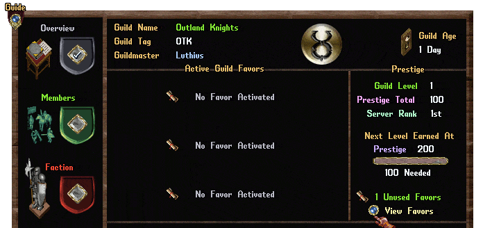 Guild Favors