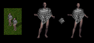 Patterned Ruana (Outer Torso)