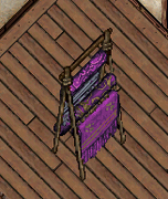 A dyed Flooring Rack