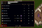 Using the "Add Items" target cursor